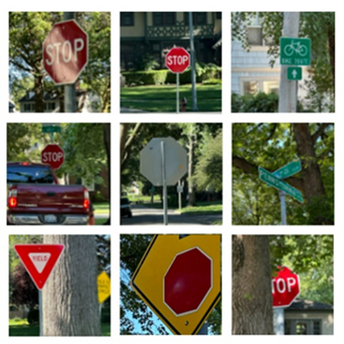 CAPTCHA game - identify the stop signs